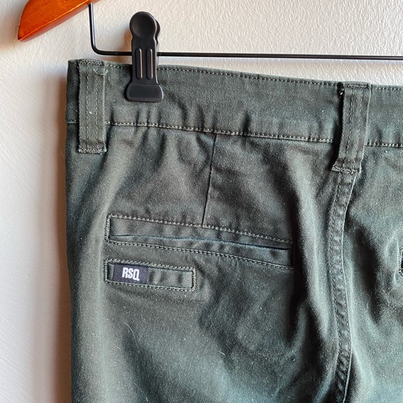 RSQ Skinny Tapered Chinos in Forest Green - Picture 4 of 5